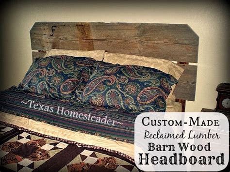 We Easily Made A Rustic Reclaimed Lumber Barnwood Headboard Using Wood