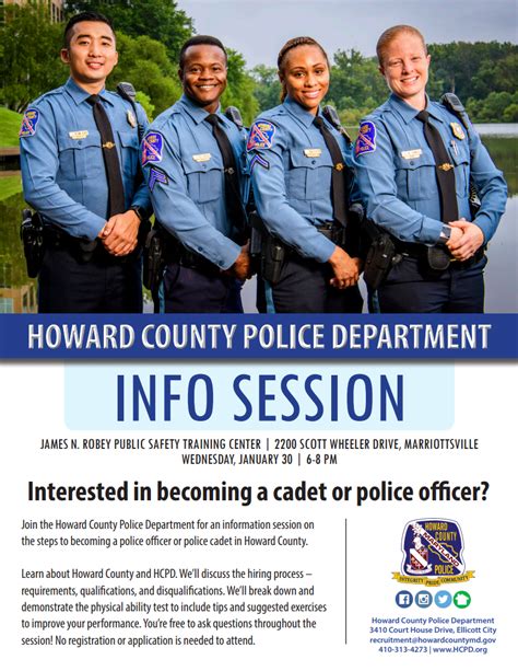 Ccjs Undergrad Blog Howard County Police Information Session