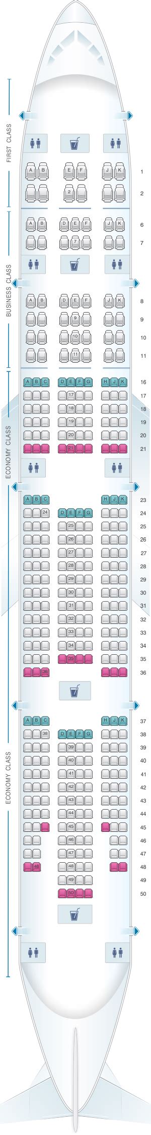 Emirates Boeing 777 300er Seat Map Seatguru Seat Map Air France