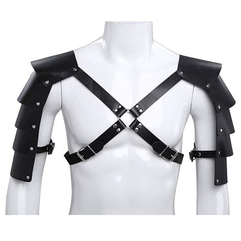Ckmorls Leather Harness Men Pu Leather Body Chest Half Harness Belt