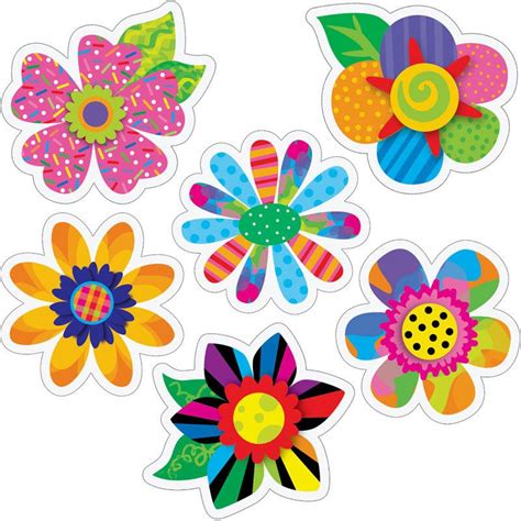 Poppin Patterns® Spring Flowers 6 Designer Cutouts Flower