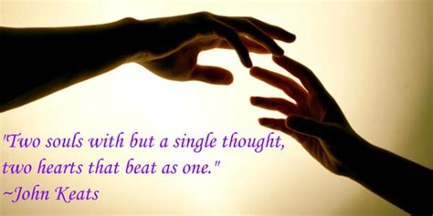 Find the best two hearts quotes, sayings and quotations on picturequotes.com. Two Souls With But a Single Thought, Two Hearts That Beat As One ~ Love Quote - Quotespictures.com
