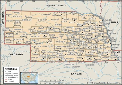 State And County Maps Of Nebraska Printable Map Of Nebraska