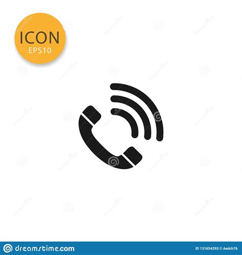 Telephone Call Icon Vector Illustration Stock Vector Illustration Of