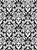 Damask seamless pattern for background design in white and black ...
