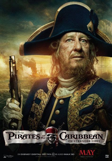 Geoffrey Rush As Captain Barbossa In Pirates Of The Caribbean On