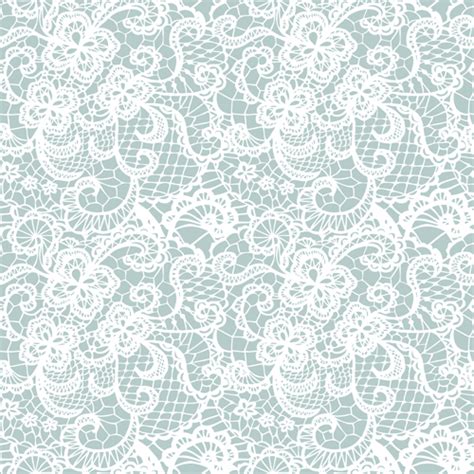 White Lace Seamless Pattern Background Vector Free Download