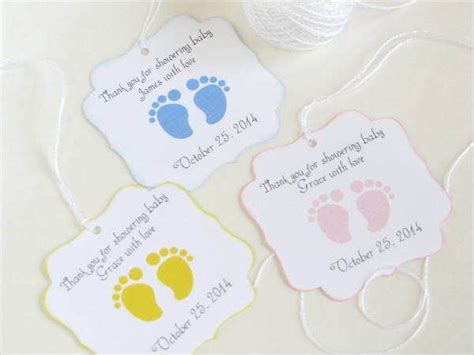 Customizable baby shower templates not only include printable round labels, but also address labels, party banners, and place cards. 9+ Baby Shower Gift Tags - PSD, Vector EPS | Free ...