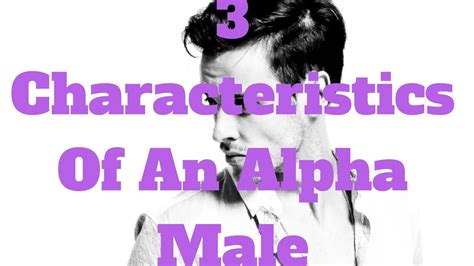 3 Characteristics Of An Alpha Male Youtube
