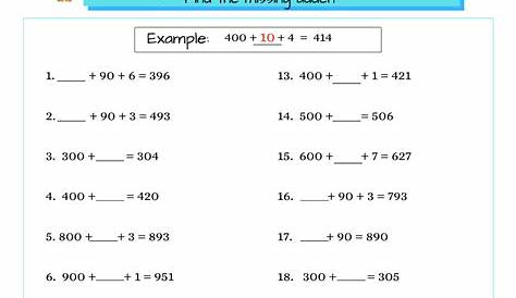 Grade 3 Math Activity Sheets | Place Value 3-Digit - Education PH