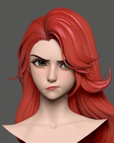 female character concept 3d model character character modeling character art zbrush male