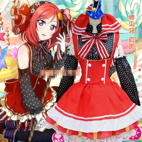 2016 Girls Nishikino Maki Tutu Dress Maid Dress Anime Love Live Cosplay