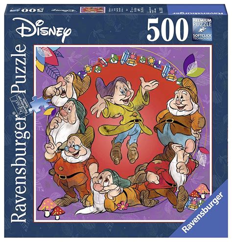 70.0 x 50.0 cm cm, made: Buy Ravensburger - Disney The Seven Dwarfs Puzzle 500pc Square