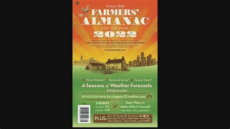 2022 Old Farmers Almanac Released