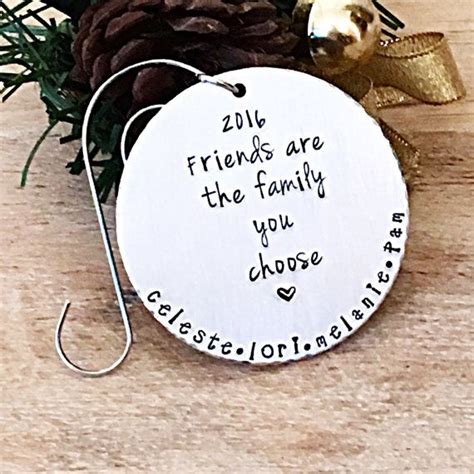 Christmas Ornament For Friends Best Friend Ornament Personalized