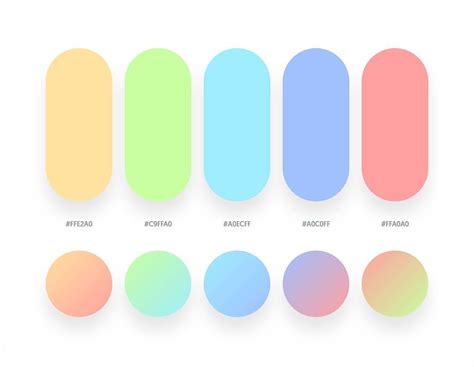 40 Beautiful Color Palettes With Their Similar Gradient Palettes