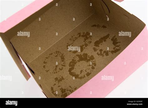 Empty Doughnut Box Stock Photo Alamy