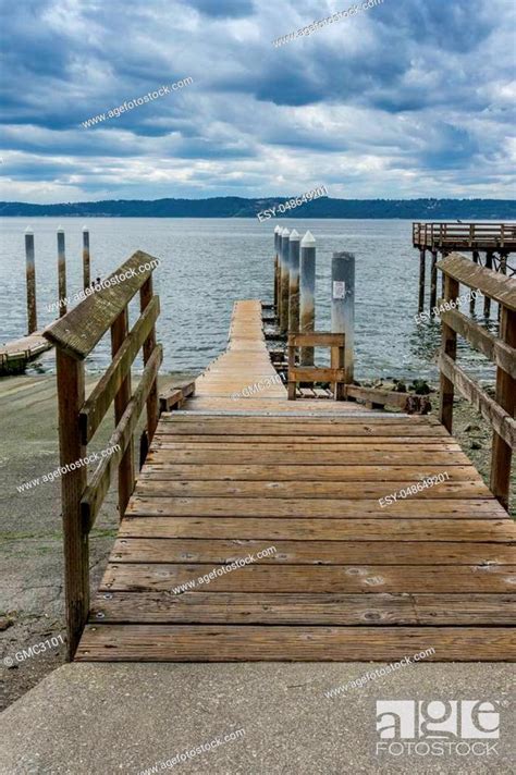 A View Of A Ramp At A Boat Launch In Redondo Beach Washington Stock