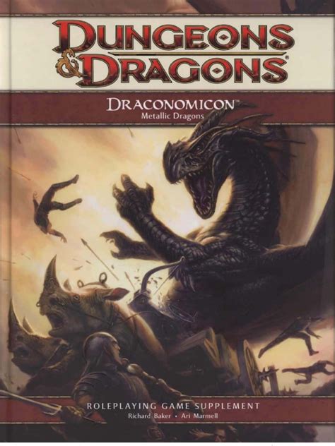 Draconomicon 2 Metallic Dragons Wizards Of The Coast Dungeons And Dragons