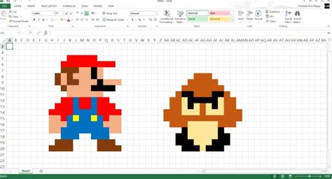 How Do I Make Pixel Art In Excel Design Talk