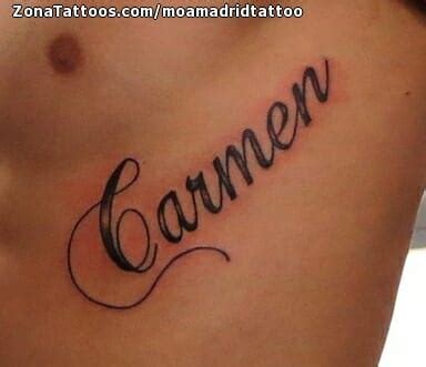 Tattoo Of Carmen Names Letters