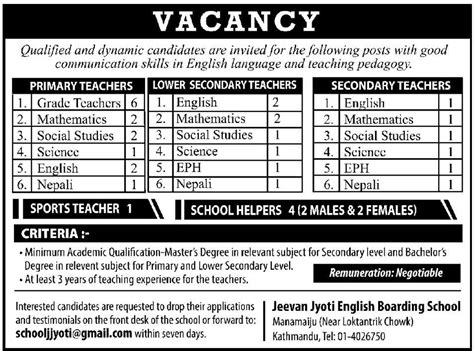 Teacher Vacancy On Various Schools Job Suchana Find Jobs Exam