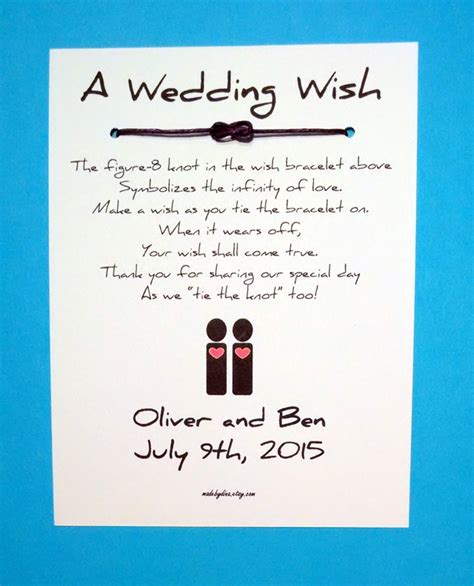 Same Sex Marriage Male Couple A Wedding Wish Infinity Etsy New Zealand