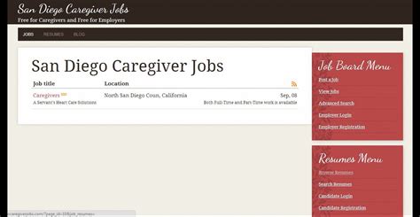 Craigslist San Diego Caregiver Jobs