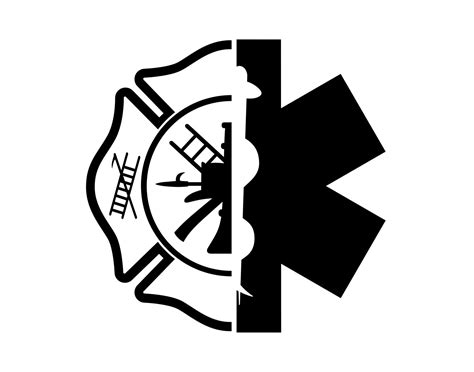 Firefighter Decal Ems Maltese Cross In 2021 Firefighter Decals