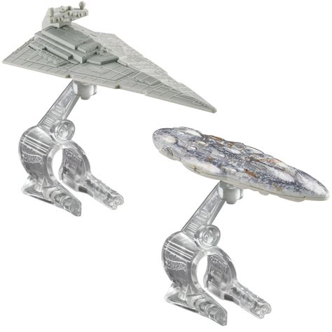 Hot Wheels Star Wars Starship Pack Star Destroyer Vs Mon Calamari Cruiser Walmart Com