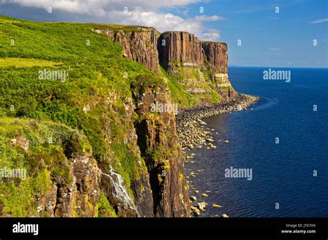 Scotland Kilt Rock Cliffs In The Isle Of Skye Inner Hebrides