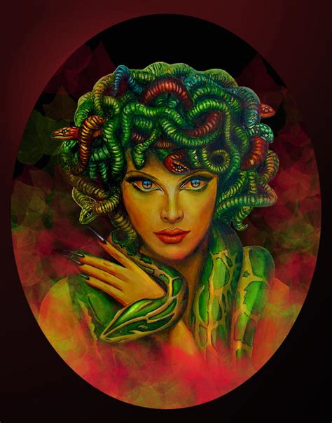 Medusa Greek Mythology By Richa Malik Digital Art By Richa Malik