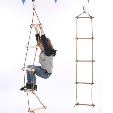 Climbing Rope Ladder For Kids Swing Set Accessories Additions