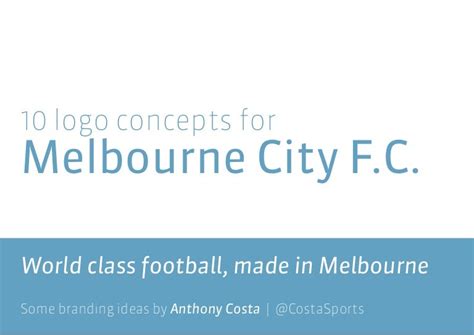 10 Football Logo Ideas For Melbourne City Fc