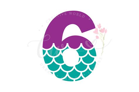 Birthday Mermaid Svg 259 Svg File For Silhouette