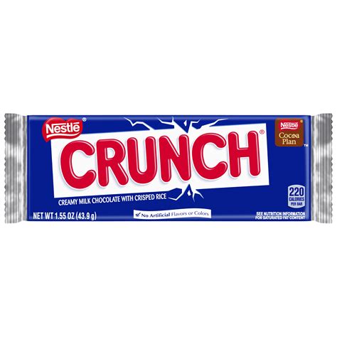 This chocolate mousse crunch cake is so easy to make and full of amazing flavor. Nestle Crunch Candy Bar, 1.55 oz (43.9 g)