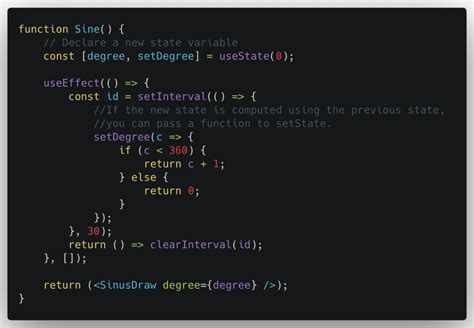 Sine Function Visualization Using Javascript React Dev