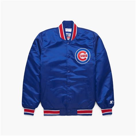 Homage X Starter Cubs Satin Jacket Retro Chicago Cubs Jacket