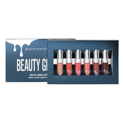 Beauty Glazed 6pcsbox Matte Lipstick Set Lip Make Up Waterproof Long