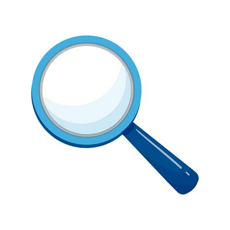 Magnifying glass icon in flat style. Search loupe isolated on white ...