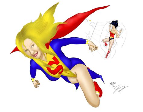Supergirl Vs Wonder Woman By Ibpnoyboy On Deviantart