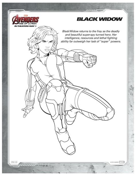 Once a russian spy, natalia alianovna romanova is known to the entire world as the black widow. Marvel Avengers Black Widow Printable Coloring Page | Mama ...