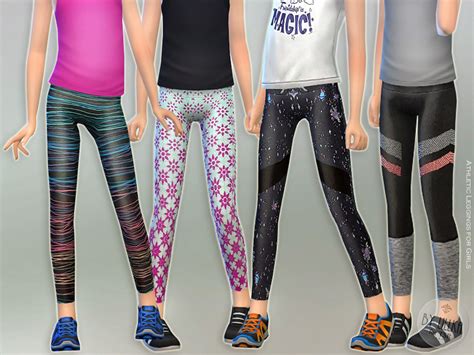 The Sims Resource Athletic Leggings For Girls