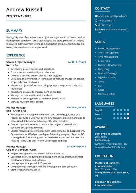 Software Project Manager Resume Sample 2023 Writing Tips Resumekraft