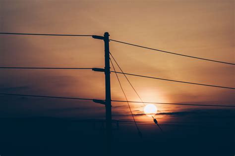 Free Images Sky Afterglow Electricity Wire Sunset Overhead Power