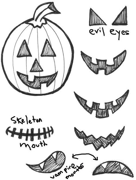 How To Draw Jack Olanterns And Pumpkins With Easy Step By Step Drawing