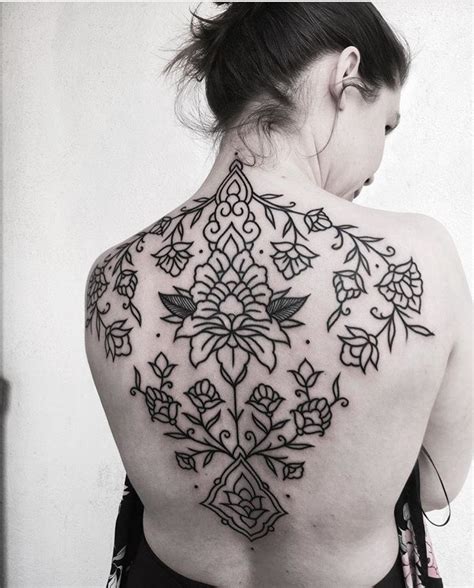 Matiktattoo Ornamental Back Tattoo Chest Piece Tattoos Back Tattoos