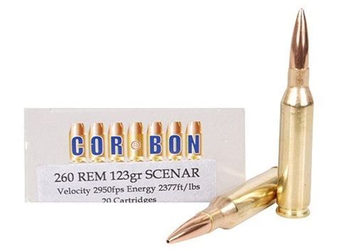 Cor Bon Performance Match Ammo 260 Remington 123 Grain Lapua Scenar