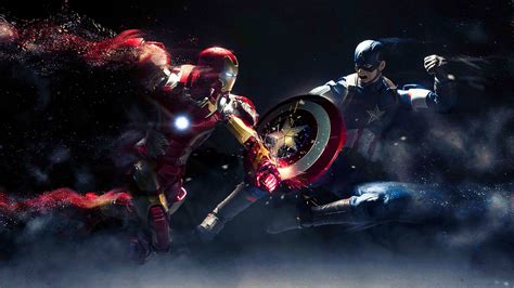 Captain America Vs Iron Man Wallpaper 4k Iron Man Vs Captain America