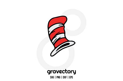 Cat In The Hat SVG File Free - Gravectory